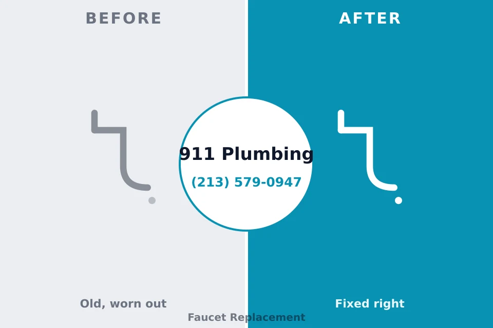 Before and after: plumbing repair Clark Mills, NY